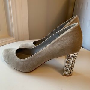 Dune London Diamante Concessions Crystal Suede Heel